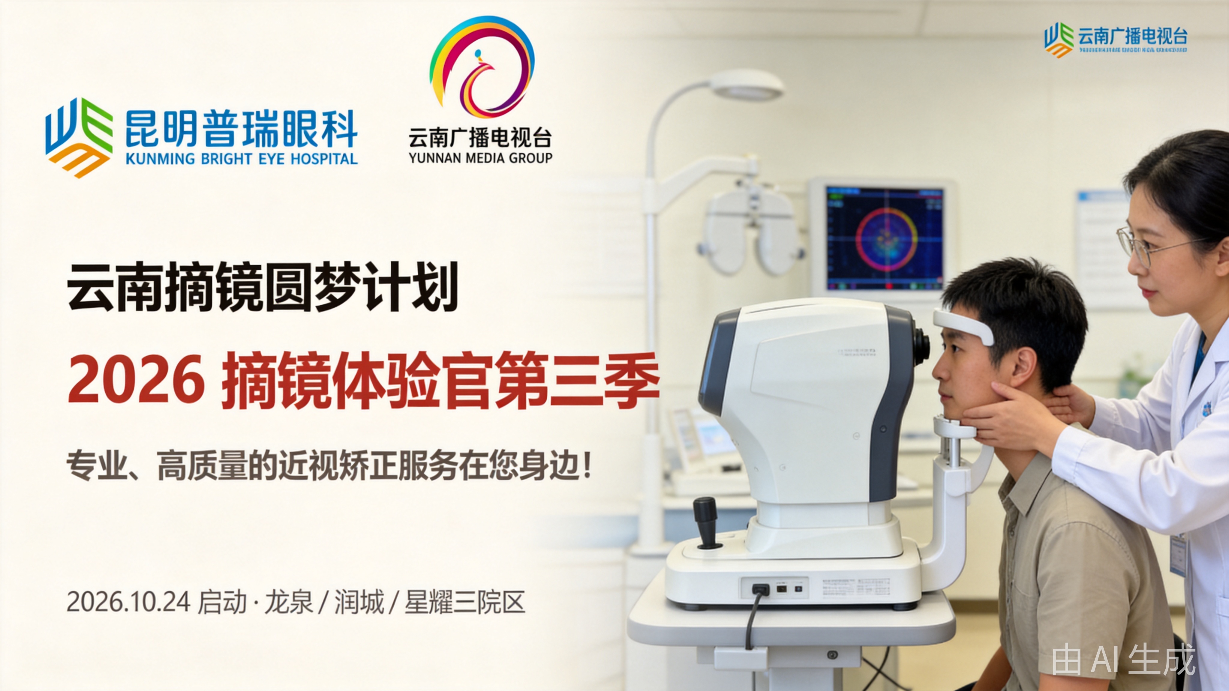 昆明普瑞眼科医院术前检查数据讲解现场