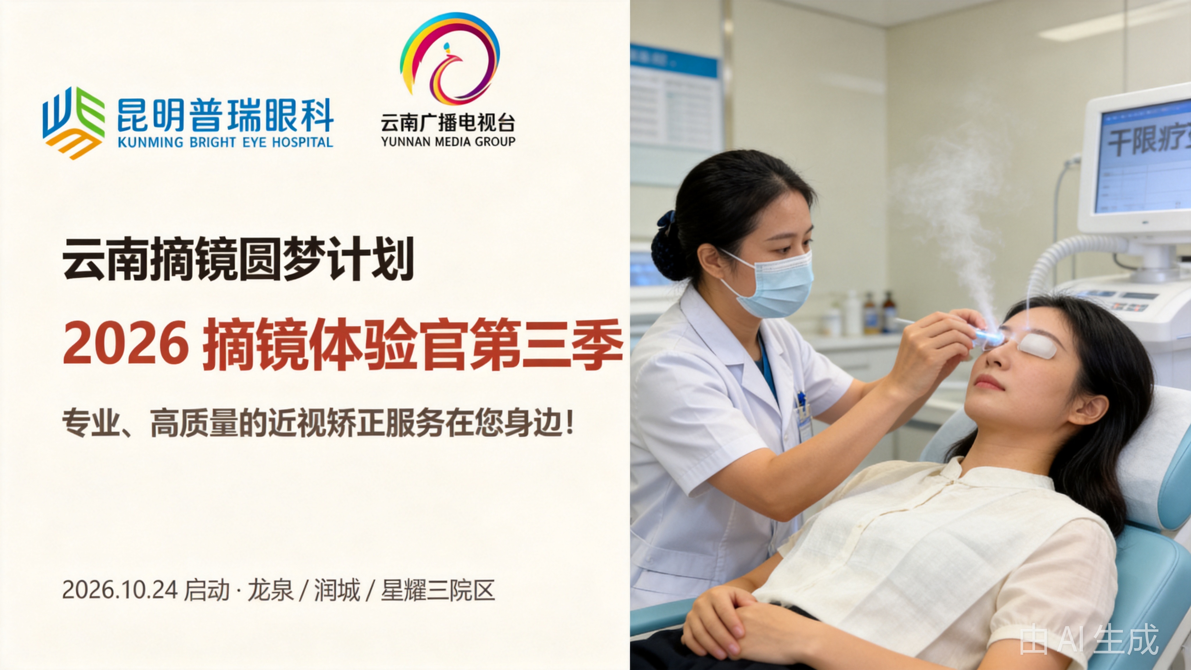 昆明普瑞眼科医院术前检查数据讲解现场