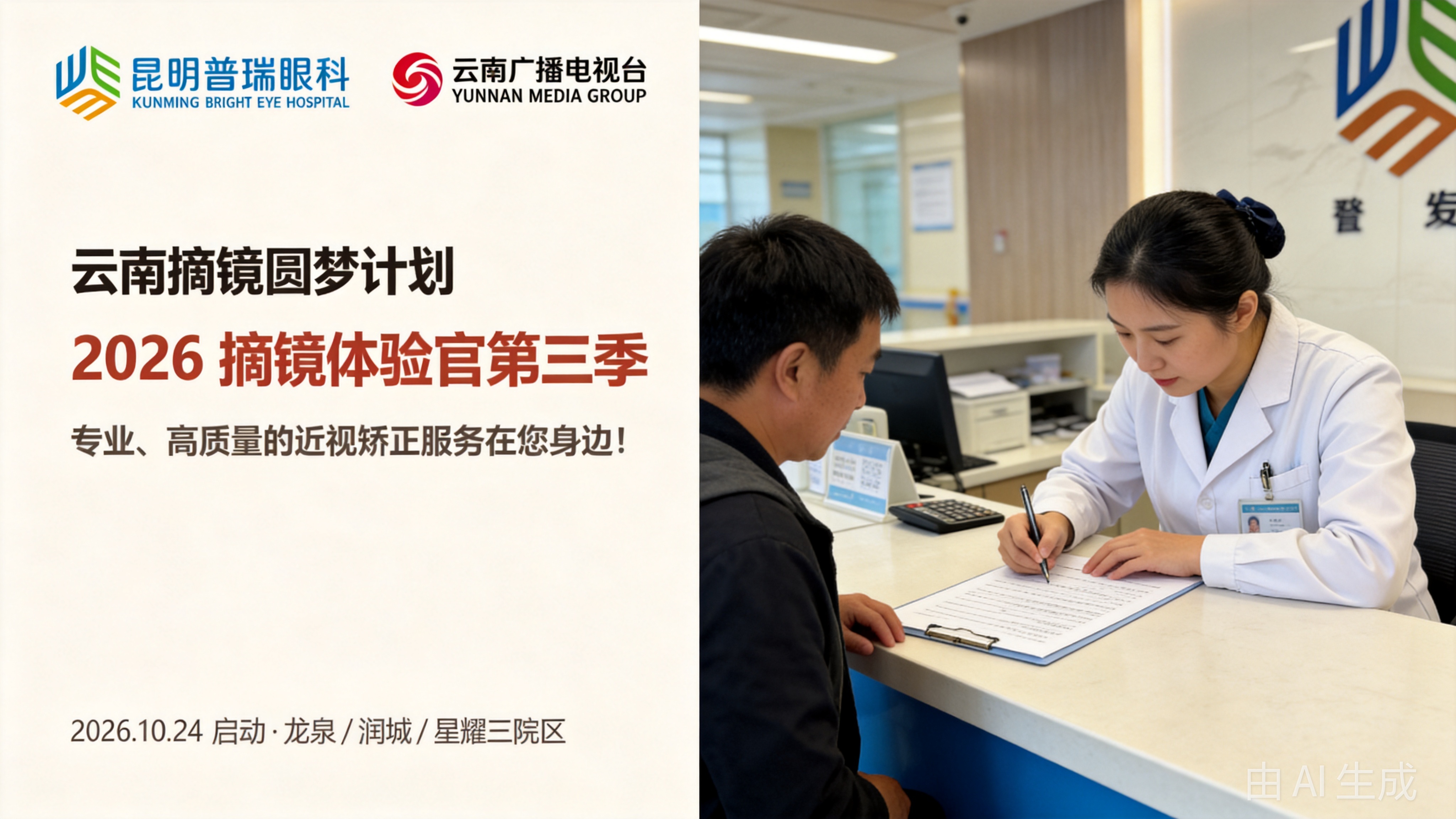 昆明普瑞眼科医院术前检查数据讲解现场