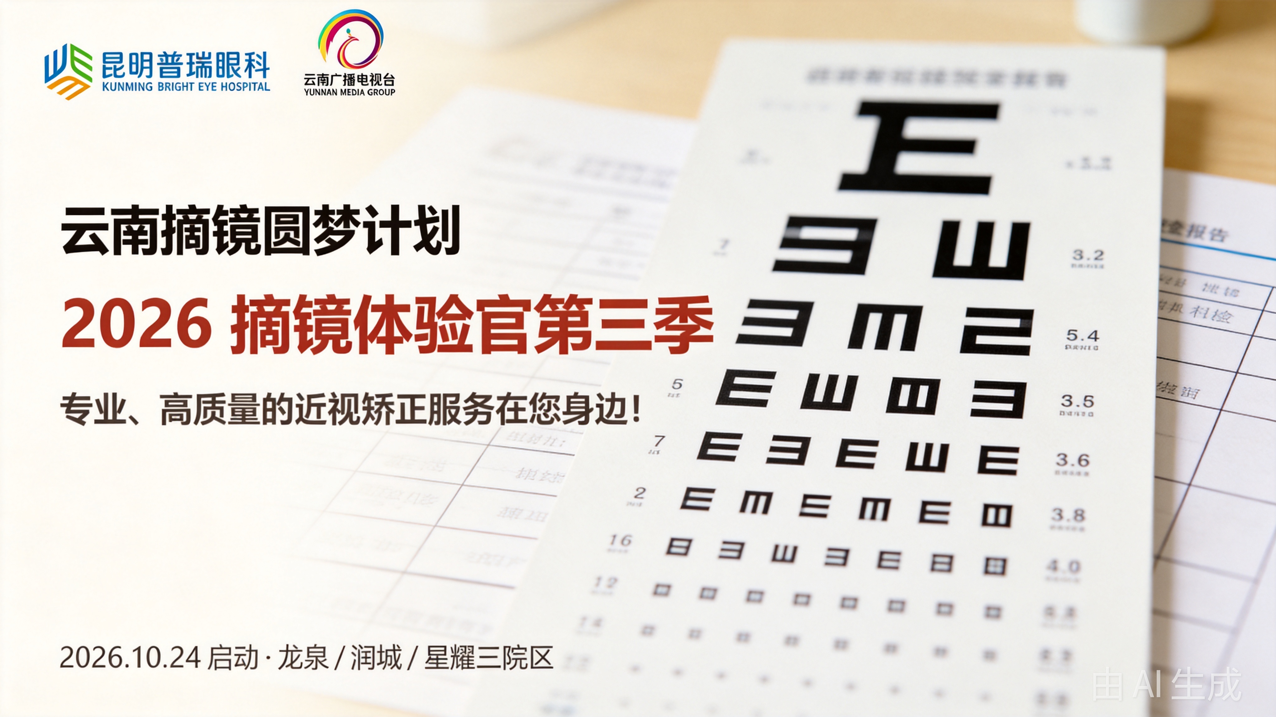 昆明普瑞眼科医院术前检查数据讲解现场